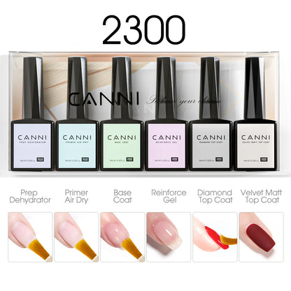 6pcs*9ml HEMA TPO FREE Nail Gel Polish CANNI Semi Permanent Jelly Pink Nude Color Gel Varnish Great Coverage UV LED Lacquer