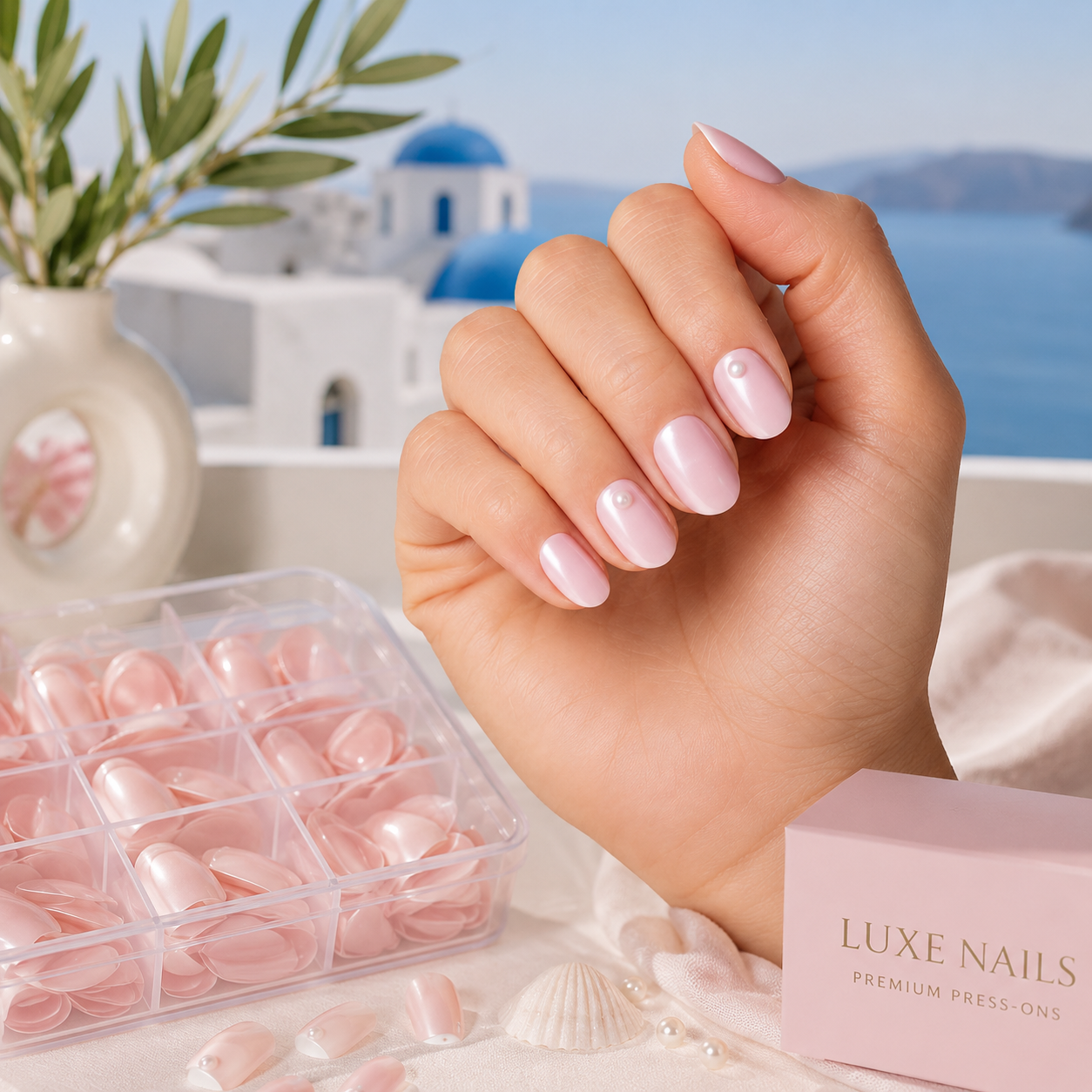 120 PCS Box Almond Shaped Pink Nail Piece White French Press On Nails Almond Shape Press on Nails Young Girls acrylic Nails